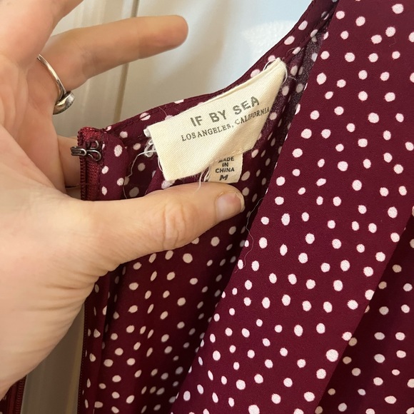 Womens Medium Red Polka Dot Jumpsuit - Picture 3 of 3